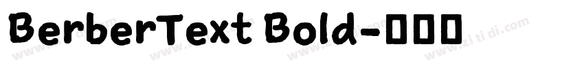 BerberText Bold字体转换